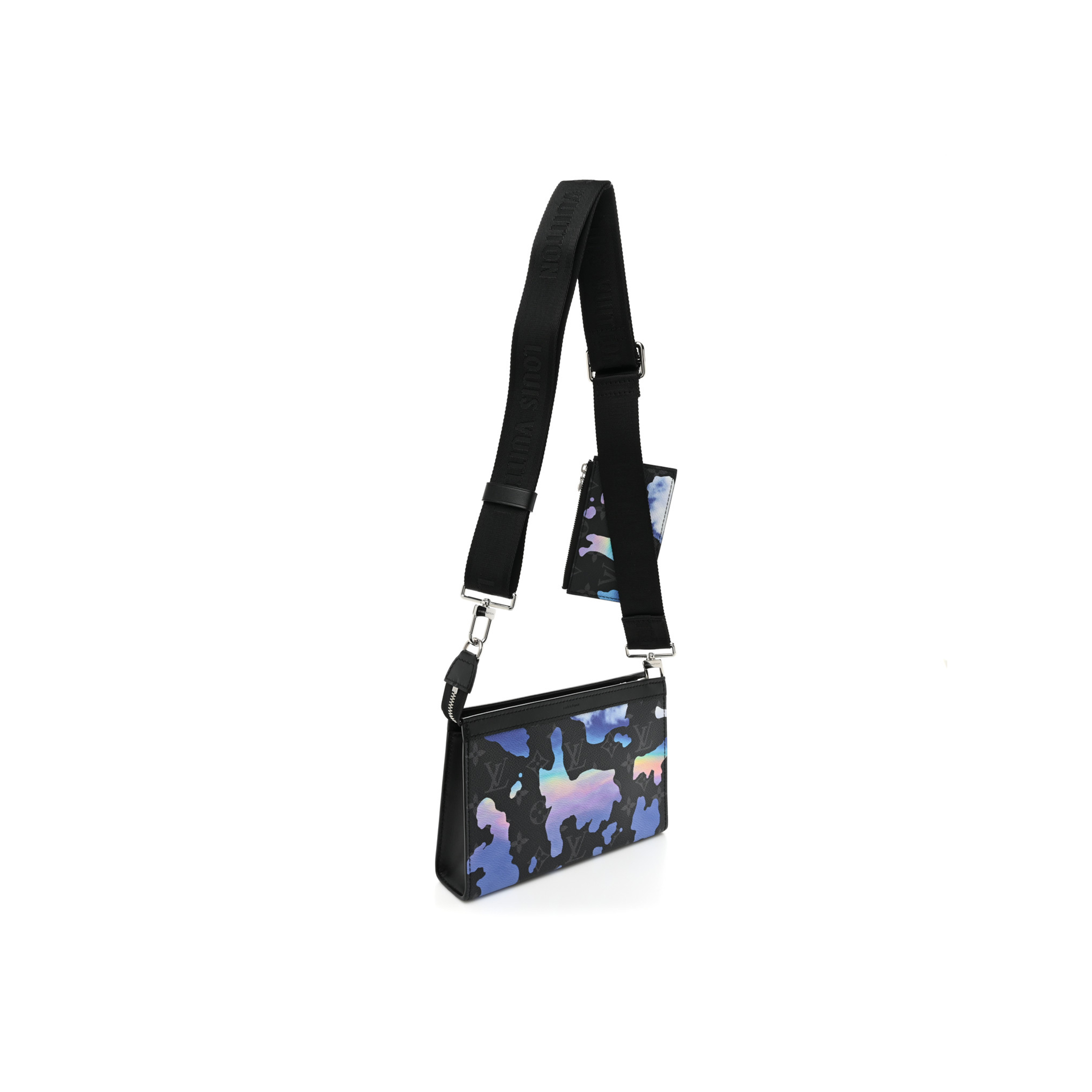 LO*IS VUIT*ON MONOGRAM EC*IPSE SUNRISE ROOM WITH A VIEW GASTON WEARABLE WALLET BLUE PURPLE M81753 (1